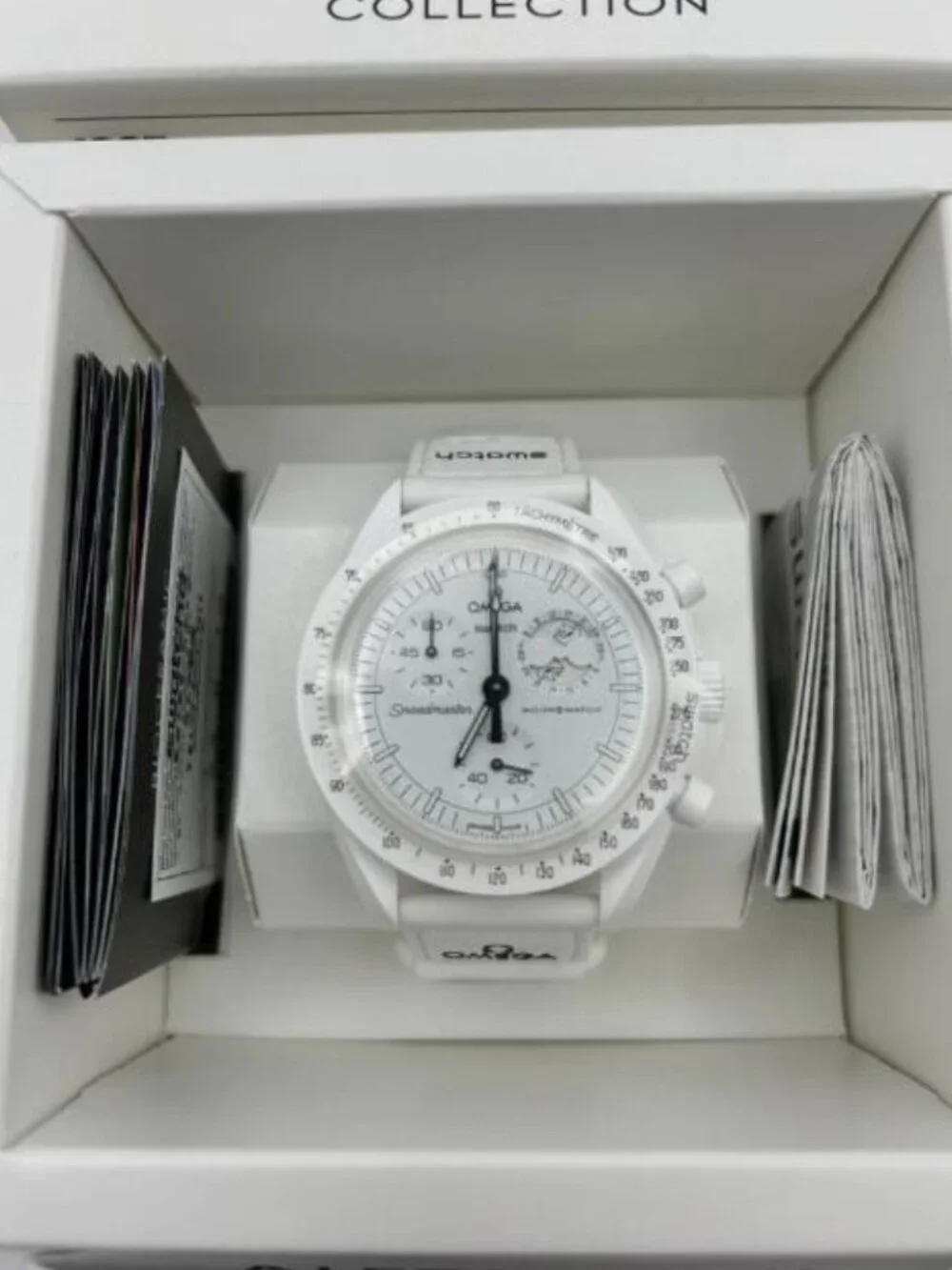 Swatch X Omega Snoopy So33w700 Analog Quartz Men Omega Swatch Mission